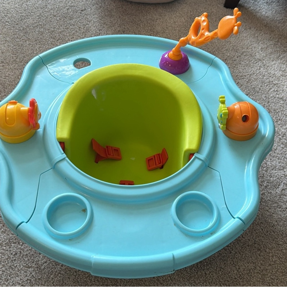 Interactive Blue and Green Kids Activity Center